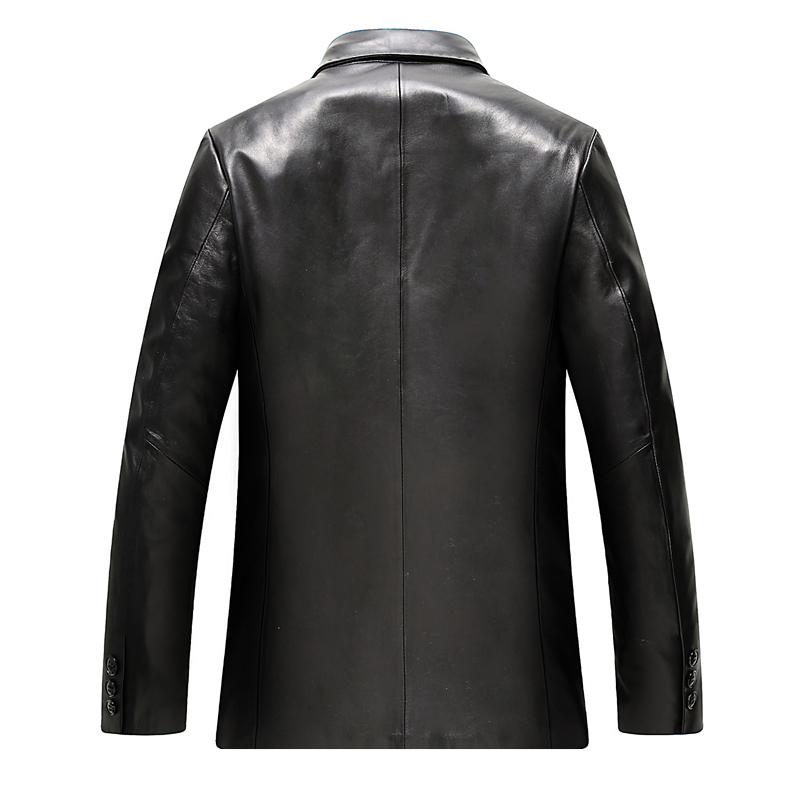 

2021 New Autumn 100% Genuine Men's and Winter Leather Lambskin Jacket Kj710 Zqqp, Black