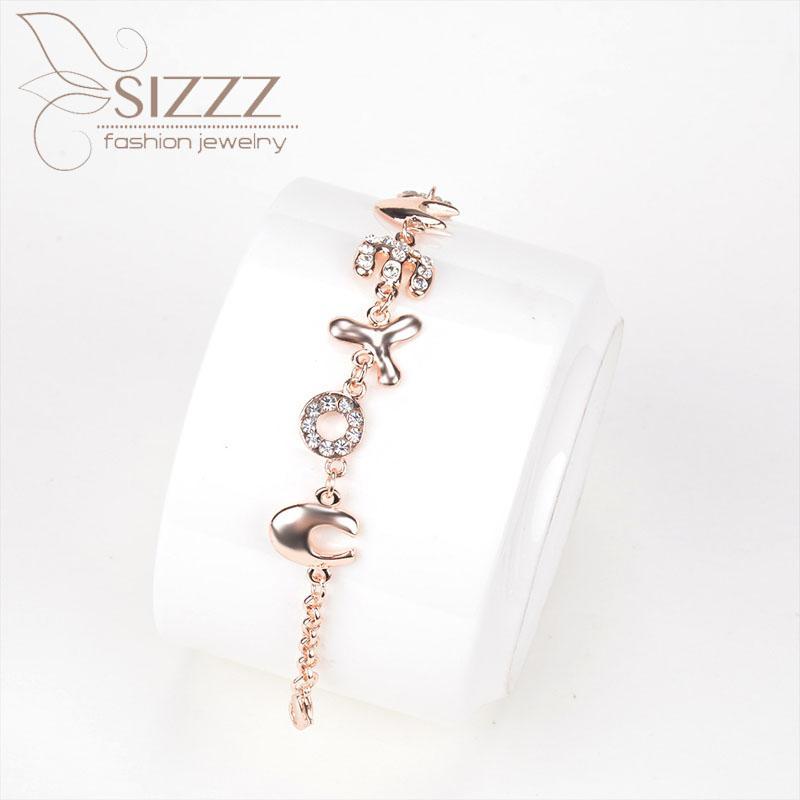 

2020 Hot cute fashion LOVE letters Valentine's Day Gift Bracelet&Bangles for women1