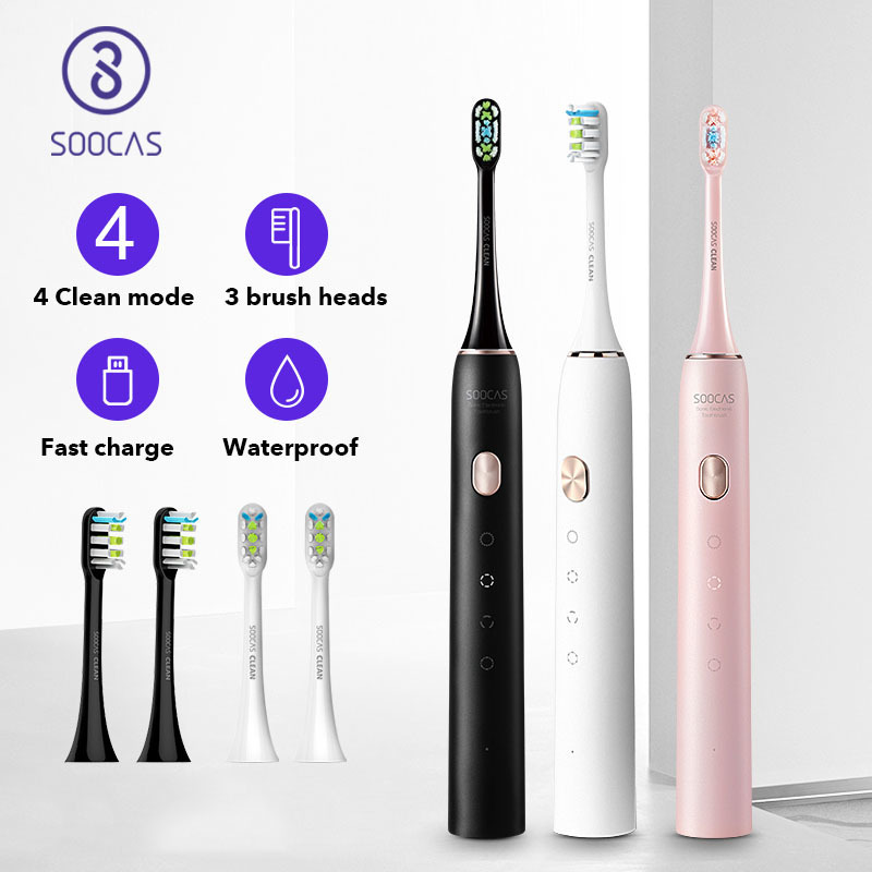 Soocas electric tooth brush X3U Adult waterproof automatic toothbrush Dupont bristles brush Fast chargeable Couple style 201113-image-635297597