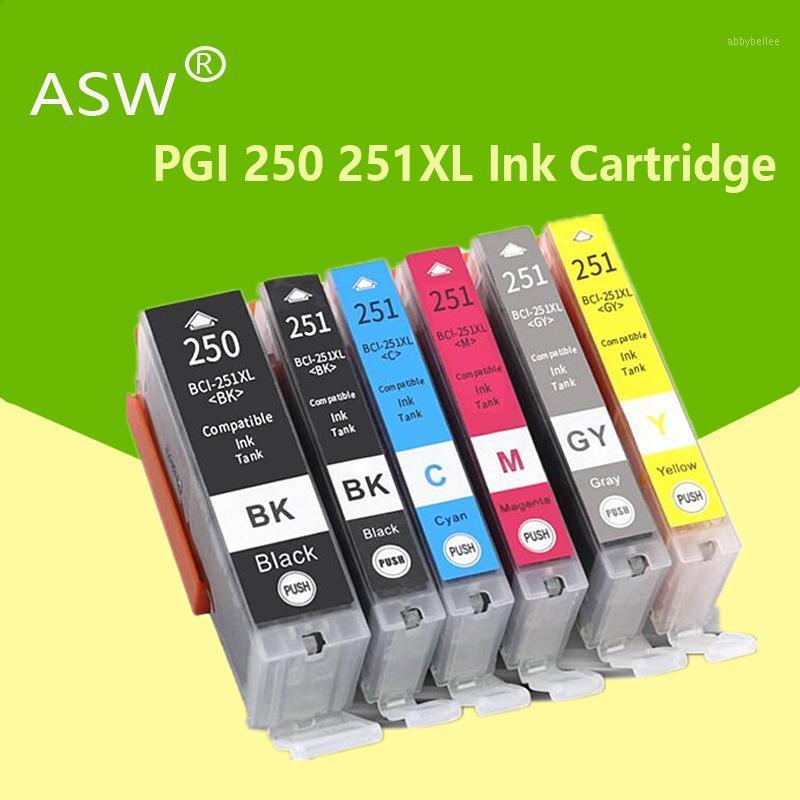 

ASW 6PK PGI250 PGI-250 CLI-251 for Canon PIxma MG6620 MX922 MG5620 MG5420 MG6320 MX922 MG6420 MG7520 MG5520 iP7220 ink cartridge1