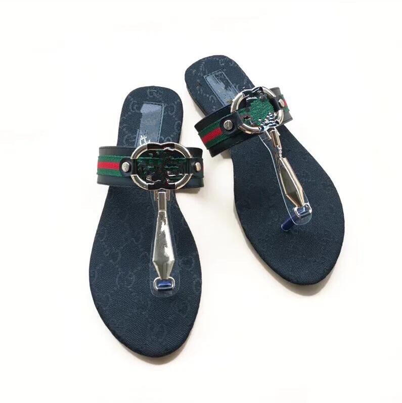 

Designer Leather women Sandals Summer Flat Slipper fashion beach woman Big head Rainbow letters slippers, Black
