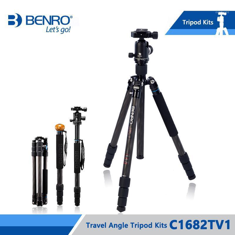 

Benro C1682TV1 Tripod Carbon Fiber Tripods Monopod For Camera With V1 Ball Head Carrying Bag Max Loading 14kg DHL Free Shipping1