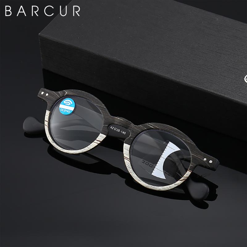 

BARCUR Brand Design Anti Blue Light Blocking Reading Bifocal Glasses For Men Myopia Women Prescription Glasses UV400 Optical