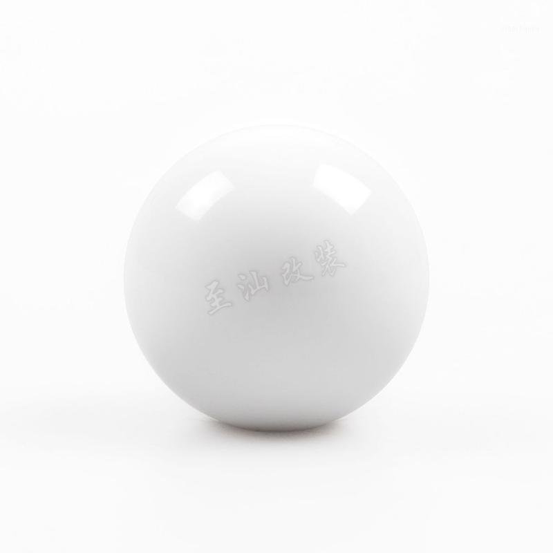 

Factory Direct Car Modified Shift Head All White Solid Color Spherical Shift Head1