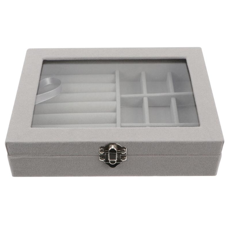 

1pc Jewelry Box Earring Rings Jewelry Holder Simple Case Container