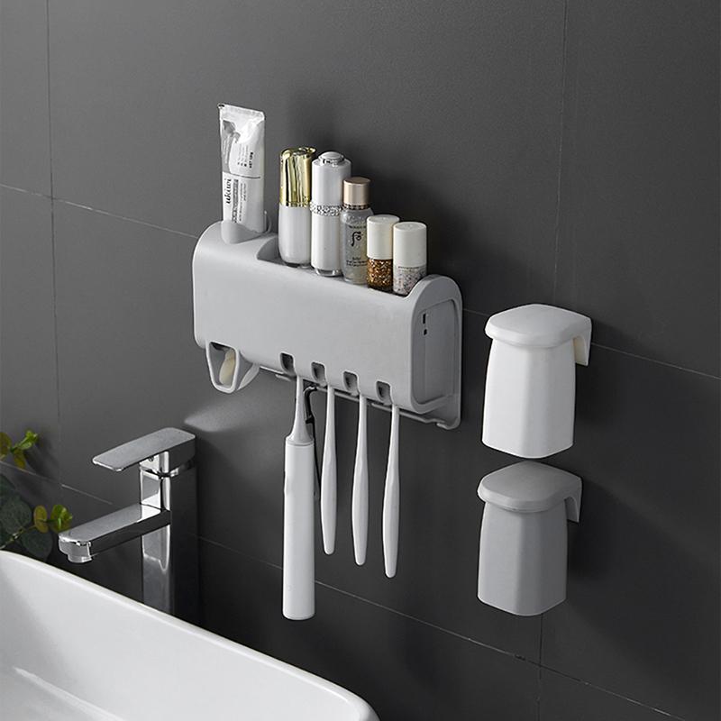 

Wall-mount Toothbrush Holder Automatic Toothpaste Dispenser Squeezer for Bathroom Storage Holder Home Bathroom Accessories