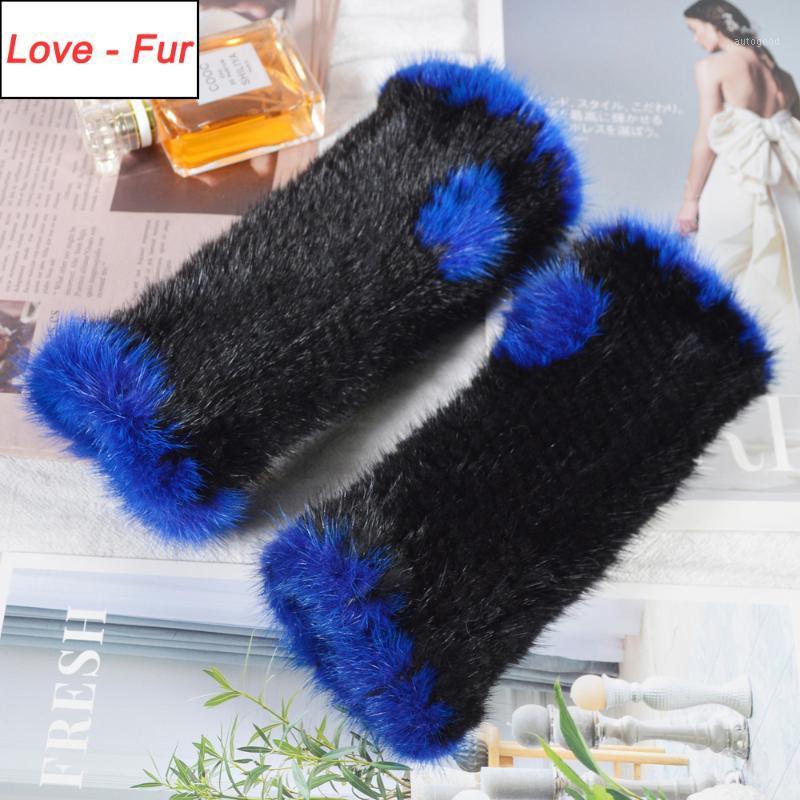 

Five Fingers Gloves Fashion Lady Real Girls Knitted Good Elastic Fingerless Winter Warm Woman Mittens1