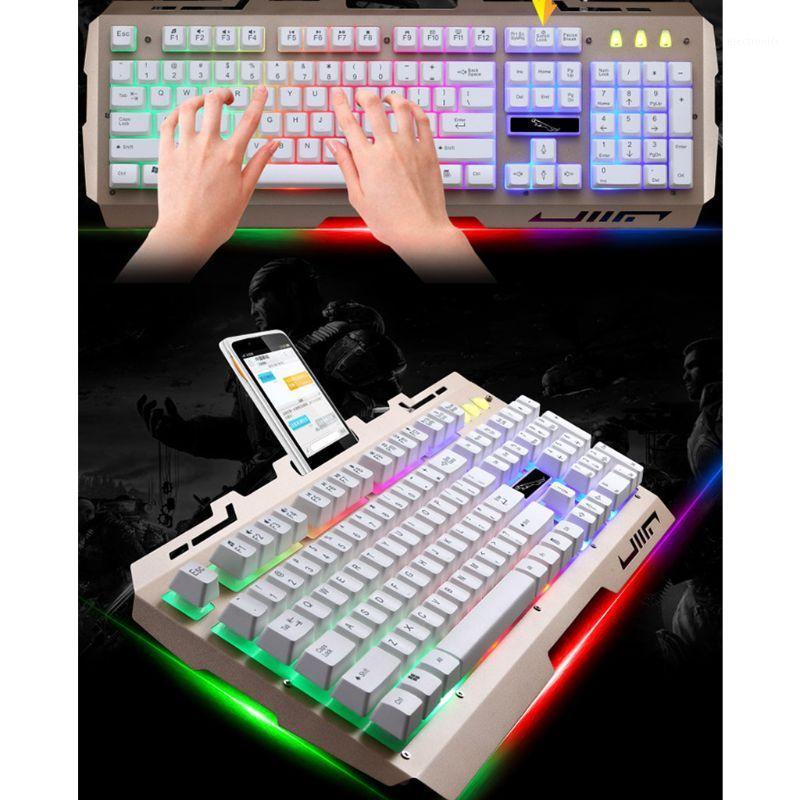 

Wired USB RGB Gaming Keyboard Colorful LED Backlit Desktop Computer Gaming Keyboad Cool Lighted Laptop Keypad1