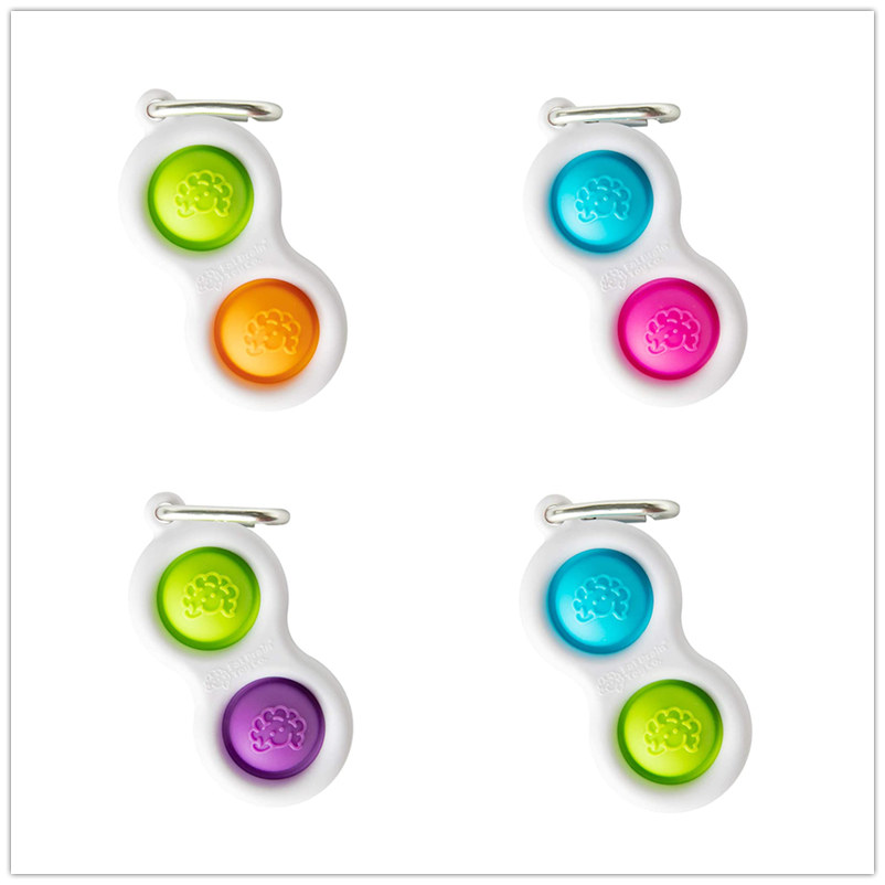 

New Infant Brain Simple Dimple Fidget Popper Toys Pop It Fidget Silicone Sensory stress relife Toys, Early Education Learning Toys For Kids
