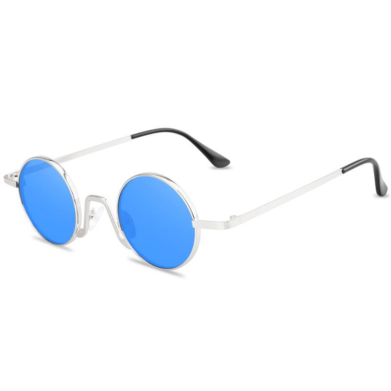 

Sunglasses 2021 Round Men Metal Frame Eyeglasses Female Shades Mirror Sun Glasses Women Gafas De Sol Eyewear