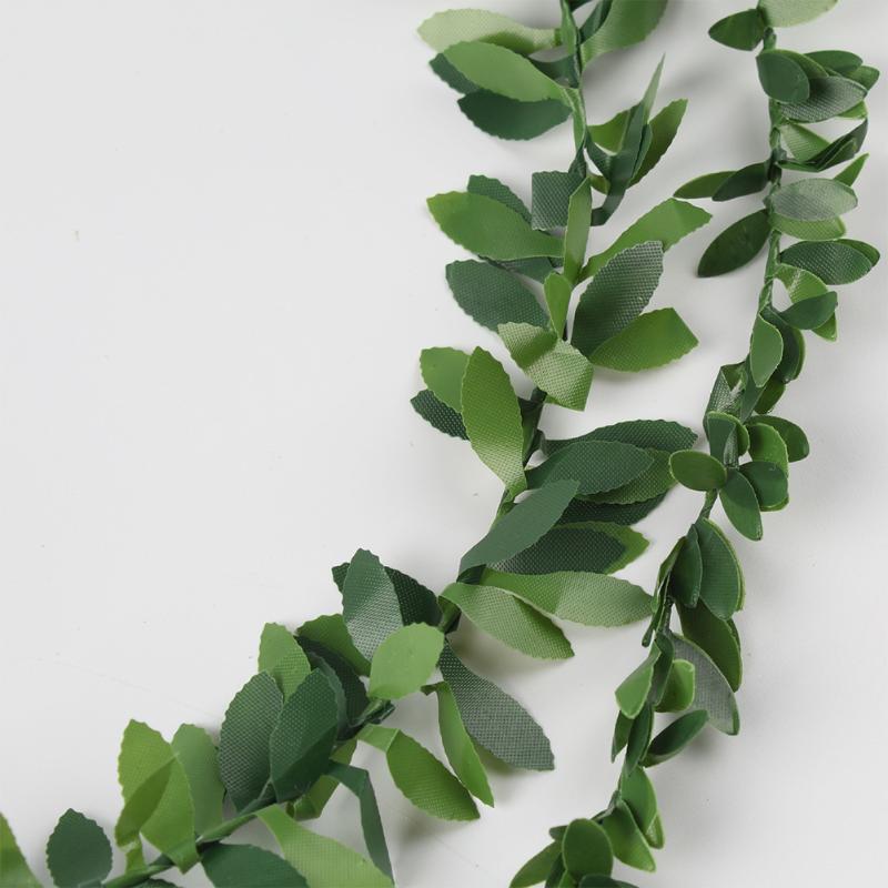 

7.5m Cane Ceremony Simulated Ivy Green Leaves Decoration Party Artificial Vine Wedding Handmade Home Headbands Craft DIY Garland, As pic