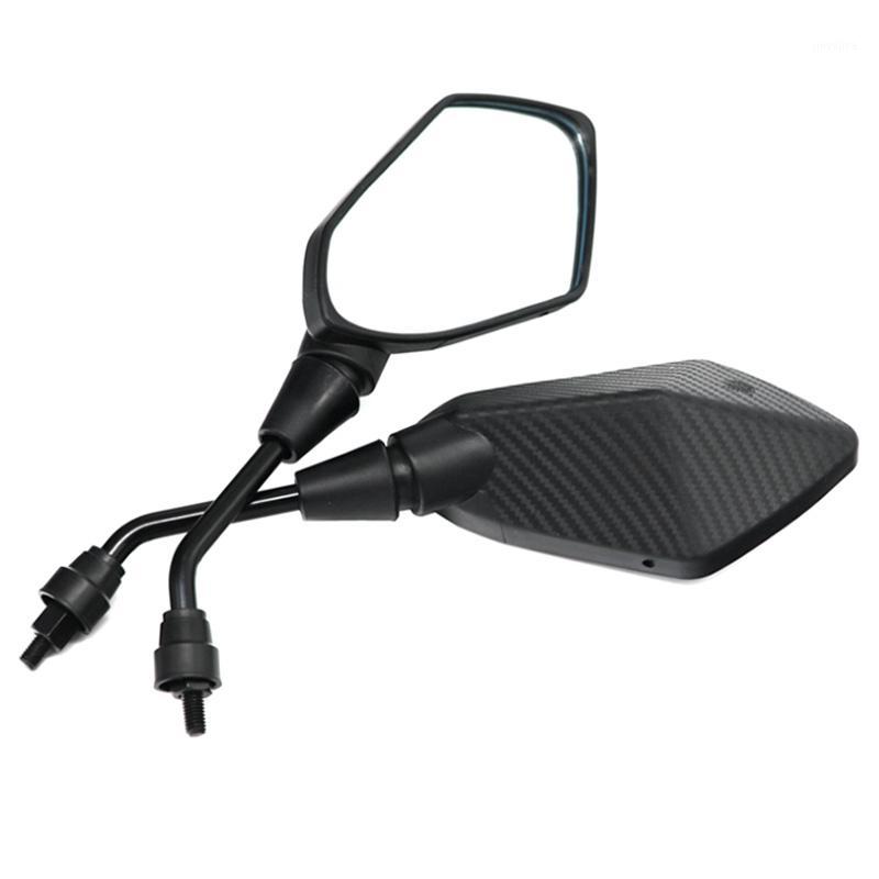 

2Pcs/Pair Motorcycle Mirror Scooter E-Bike Rearview Mirrors Electrombile Back Side Convex Mirror 8Mm Carbon Fiber1