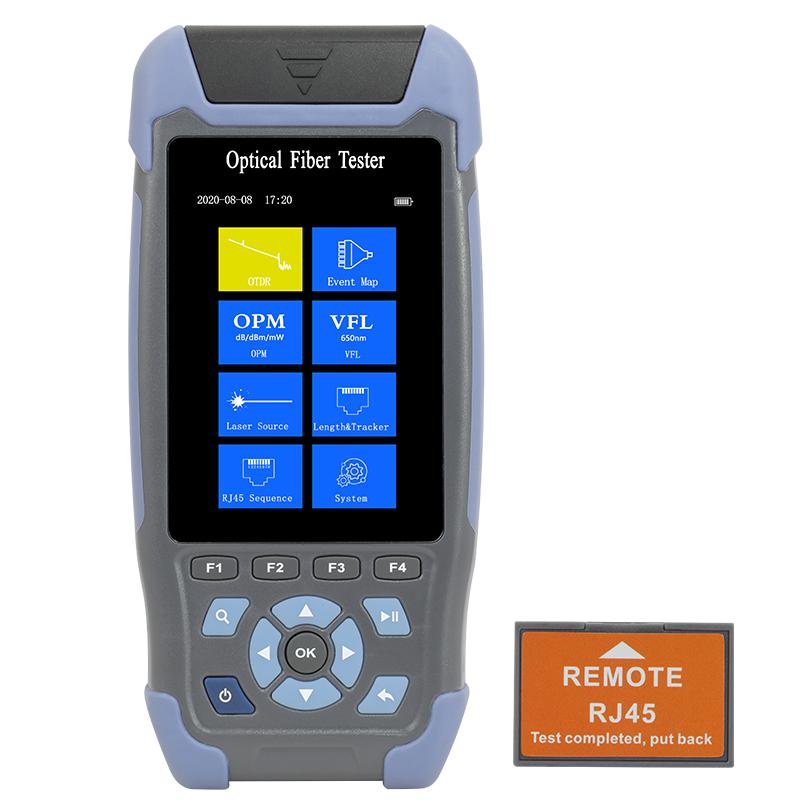 

YOUYSI mini OTDR Fiber Optic Reflectometer with 9 Functions VFL OLS OPM Event Map 24dB for 64km Cable Fiber Cable Tester otdr