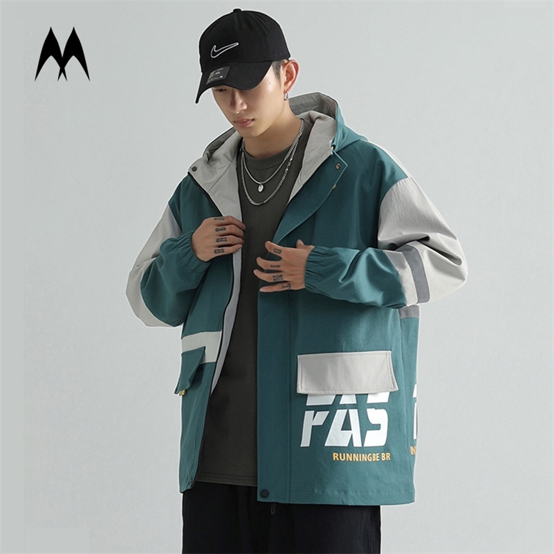 

Kpop Jacket Men Streetwear Brand New Zipper Jacket Men Windbreaker Coat High Street Multi Pocket Cargo Jacket Harajuku 201105, Cs1722khaki
