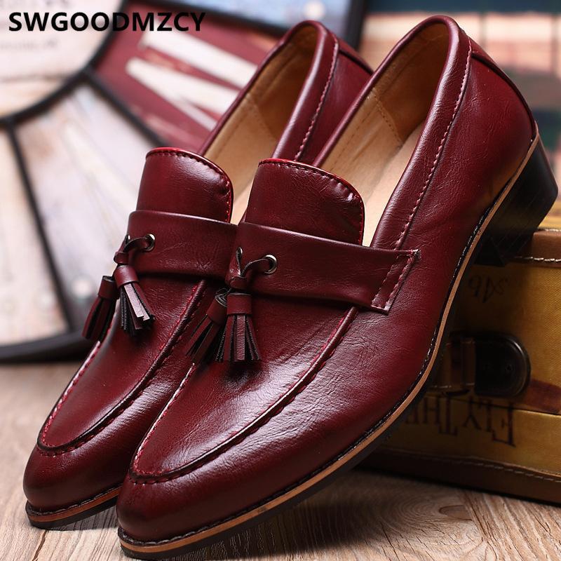 

Loafers Tassel Shoes Men Office Plus Size Shoes Black Business Men Oxford Leather Zapatos De Hombre De Vestir Formal 20201