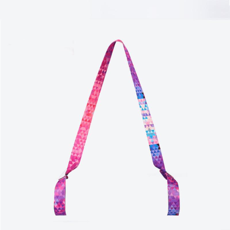 

Yoga Mat Strap Elastic Colorful Strap Binding Rope Binding Yoga Cotton Bag Printing Sling Shoulder Carry, Red
