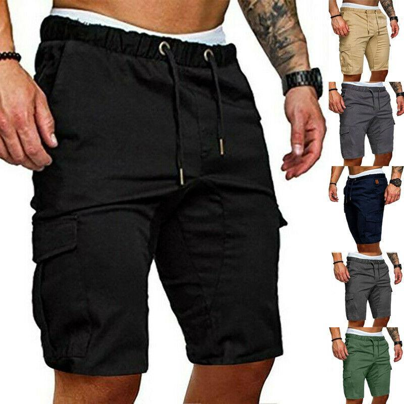 

Men Summer Shorts Gym Sport Running Shorts Training Jogging Fitness1, Black