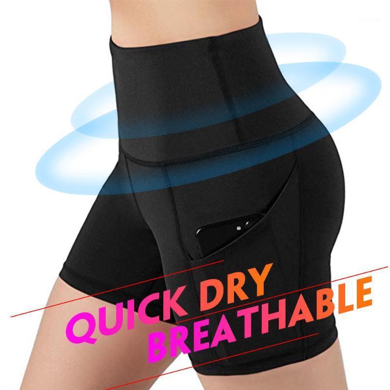 

with Pocket Compression Shorts Elastic Knickers Stretchy YOGA SHORTS Stretch Casual Super Soft Fitness Sports1, Black