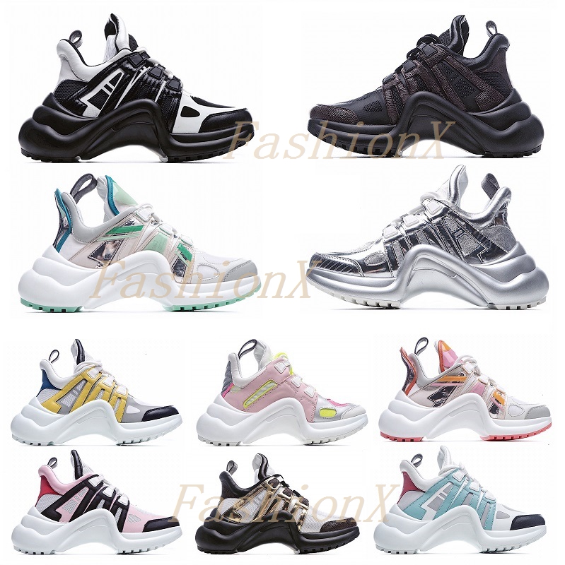 

fashion casual dad shoes block archlight genuine Leather sneakers mesh Black breathable Bow high sole platform shoe Stylis 35-40 1#, Need og box