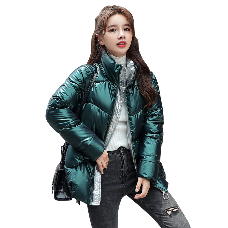 

2021 New Winter Thick Warm Parkas Fashion Black Pu Leather Coats Women Long Sleeve Elegant Zippers Solid Jackets Female Ladies Aqe1