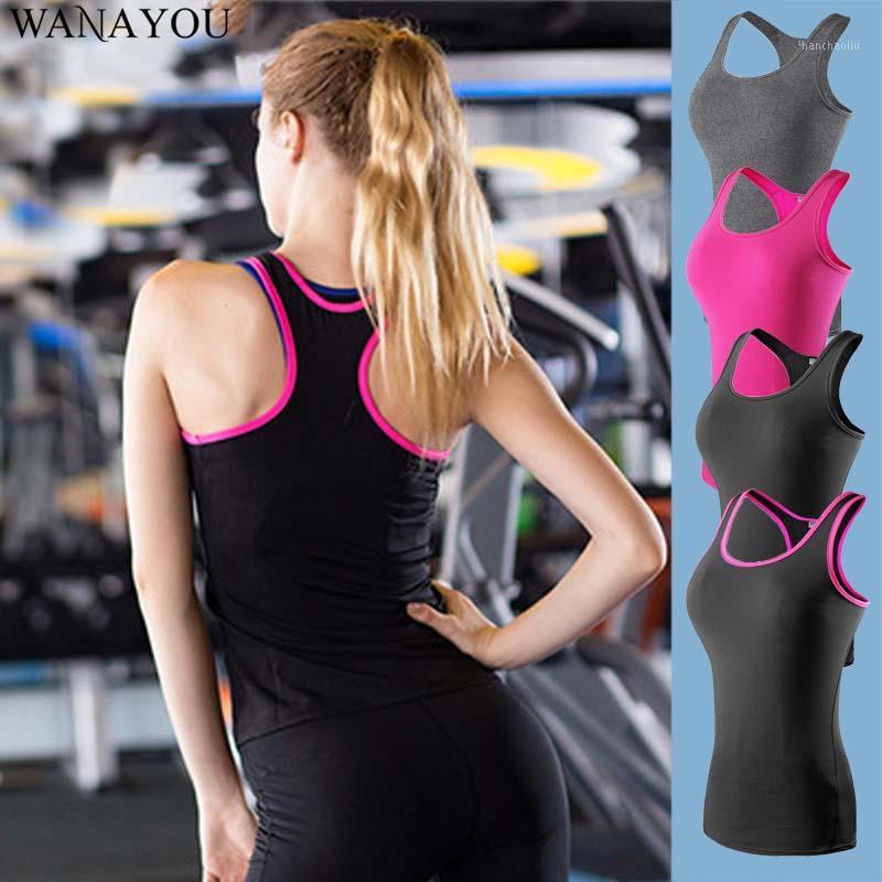 

WANAYOU Quick Dry Sleeveless Yoga Shirts,Breathable Tight Women' Sports Vest,-2XL Plus Size Running Gym Tops for Women1, Rose