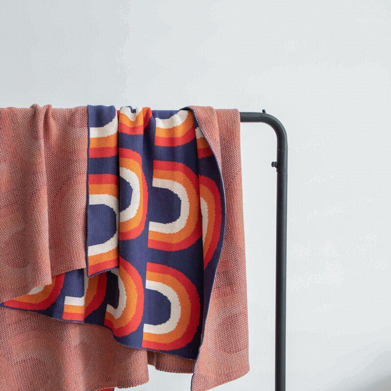 

Soft Cotton Blankets for Bed Modern Home Bedspread Sofa Cover Geometric Knitted Throw Blanket 130x160cm1