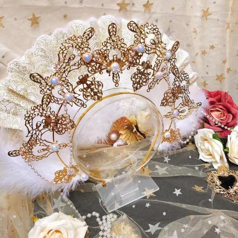 

Hair Clips & Barrettes Lolita Headgear, Madonna Halo, Angel Gorgeous Props, Double Headband, Pearl Style, Fashion, Retro, Luxury1
