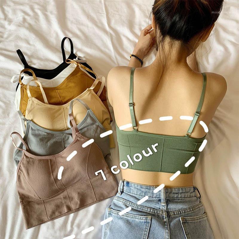 

U-shaped Back Bra Tube Top Women Crop Top Daisy Pattern Sexy Lingerie Bra Sports Street Streetwear Sleeveless Camis Seamless1, Yellow