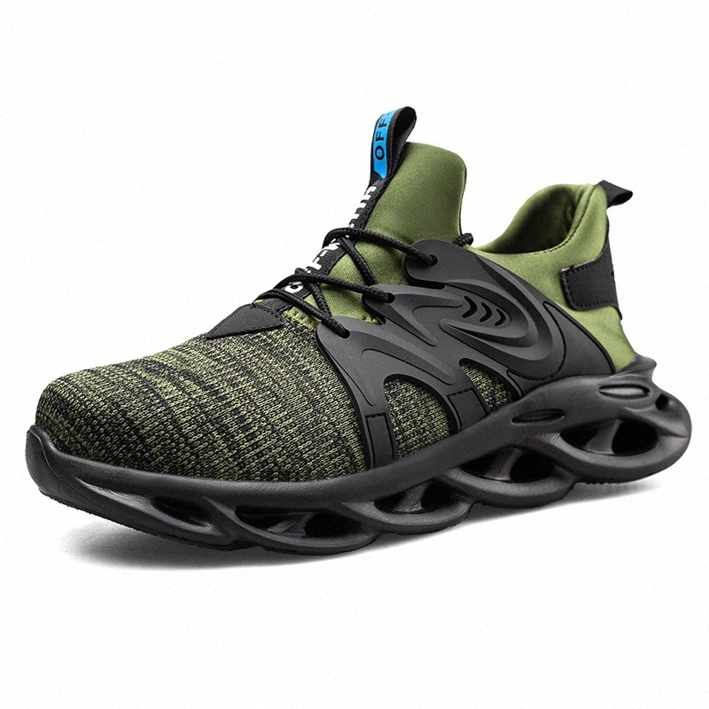 

Fashion Men's Safety Shoes Steel Toe 100% Breathable Camouflage Mesh Upper Work Boots Large Size 36-48 Work Causal Shoes #Wj9q