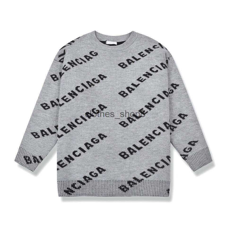 designer hoodies balencaigass men's sweaters Correct version tide brand 2022 fall New Paris full body Pullover loose casual sweater for men