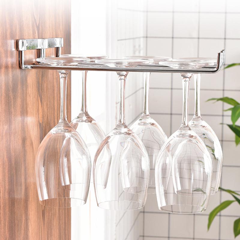 

Bottles Wine Holder Restaurant Kitchen European Style 2 Rows Holder Glass