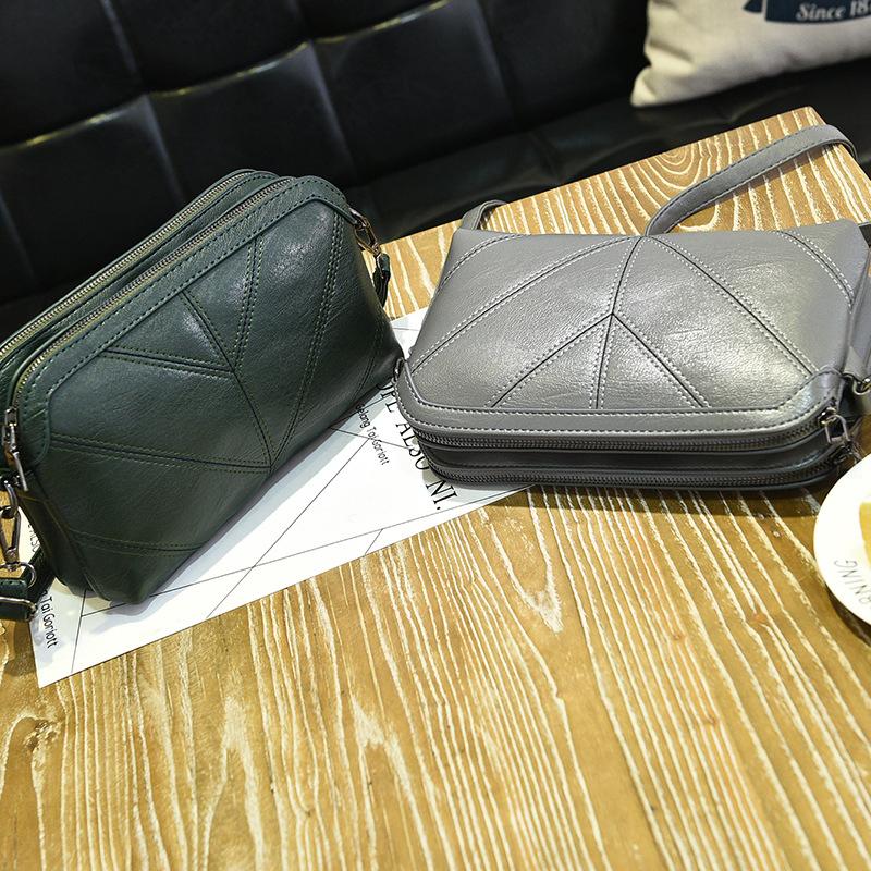 

2021 High Quality Women Handbag Luxury Messenger Soft pu Leather Shoulder Tote Bag Fashion Ladies Crossbody Bags Female, Black