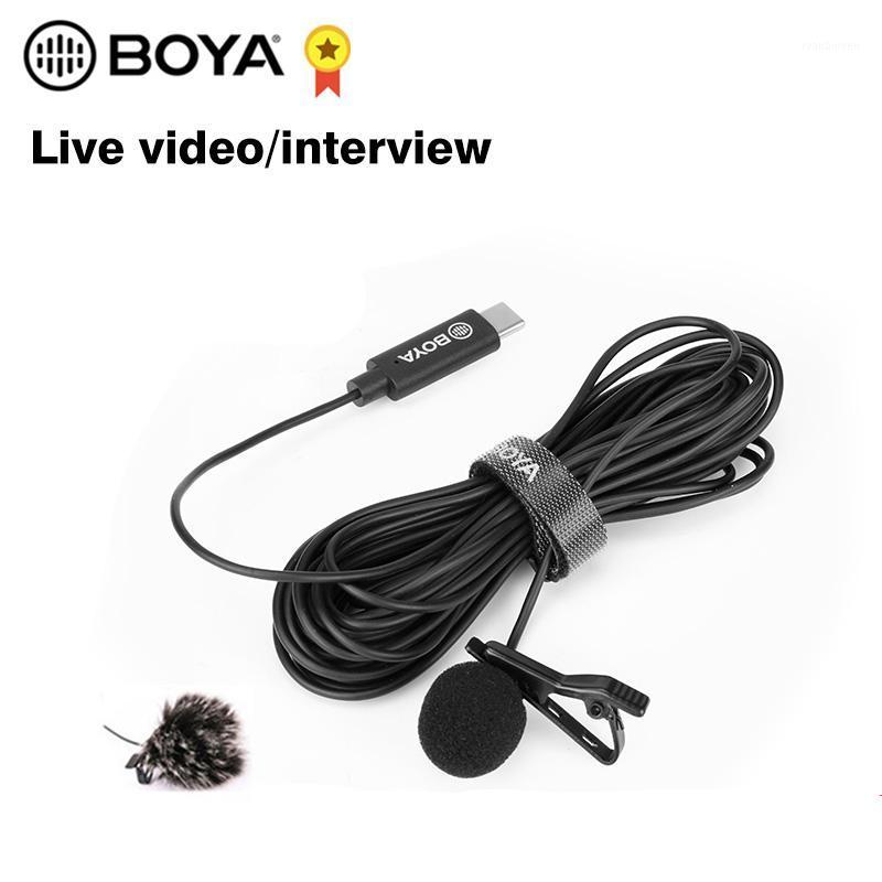 

BOYA BY-M3/M3D Lavalier Microphone Omnidirectional with USB Type-C Interface 6 Meters Cable Compatible Audio Video Record micro1