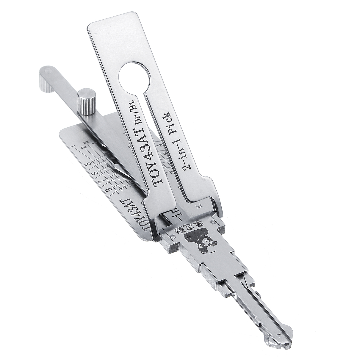 

100% Original lishi TOY43AT 2 in 1 Lock Decoder Together Auto Pick Sets Tools for Toyota