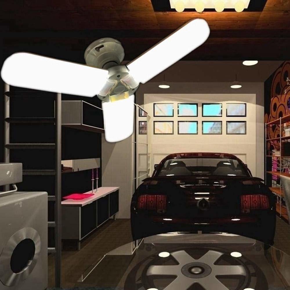 

2021 New Super Bright Ac85-265v E27 45w Deformable Garage 3200lm Foldable Ceiling Light for Attic/basement/home Led Mining Pu47