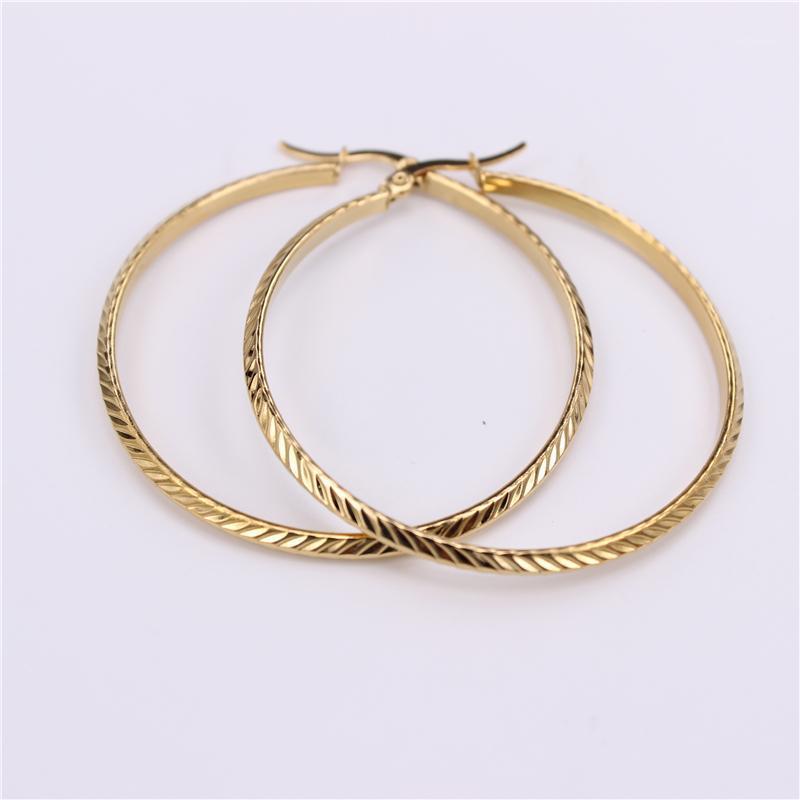 

48mm Twill Skirt collocation Stainless steel Hoop earrings Prom Fashion Gift Cute and exaggerated SL671