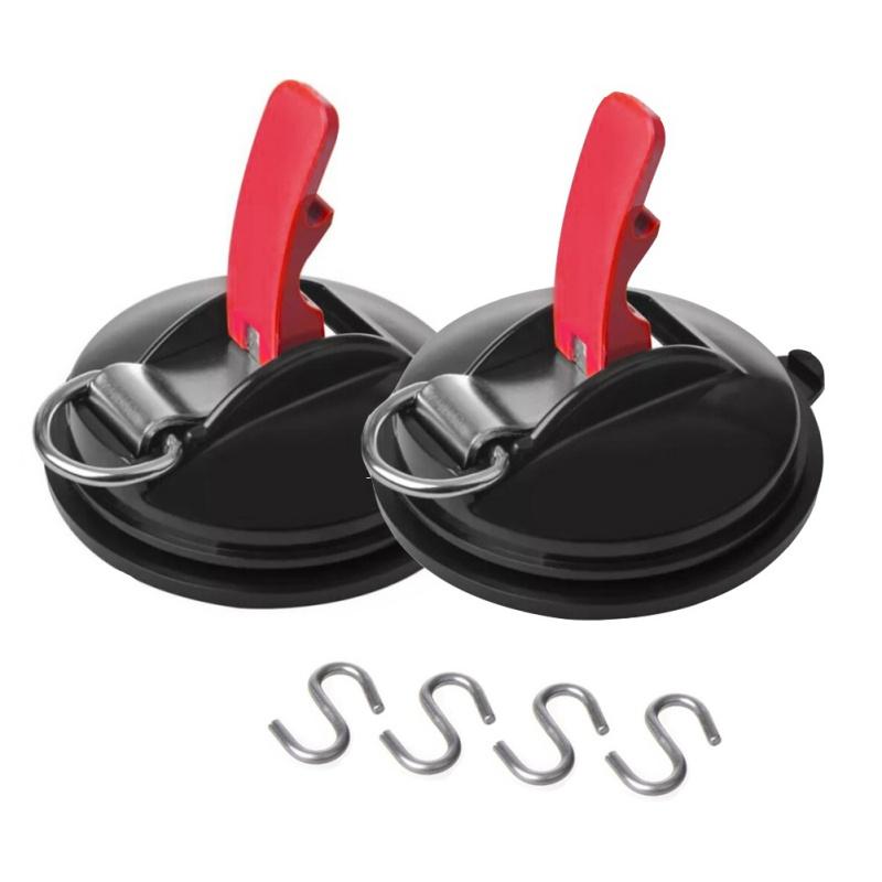 

Multi-function Car Suction Cup Hooks Holder Car Tensioning Sucker For Awning Windshield Camping Tarp Boat Accessories 1