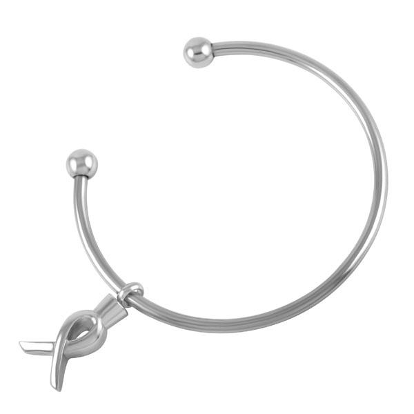 

IJB5025 Stainless Steel silk ribbon Cremation Urn Charm Double Openable Screw Ball Keepsake Ash Bracelet For Women