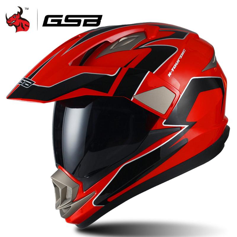 

GSB Motorcycle Helmet Motocross Helmet Casco Moto Motorbike Racing Moto Biker Full Face Helmets ECE DOT Certification, Casco moto color 6