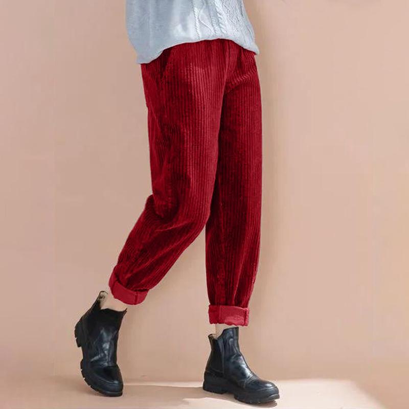 

Factory Price Vintage Casual Thin Pants Women Fashion High Waist Ankle-length Trousers Streetwear Plus Size Straight Pants, Jeans