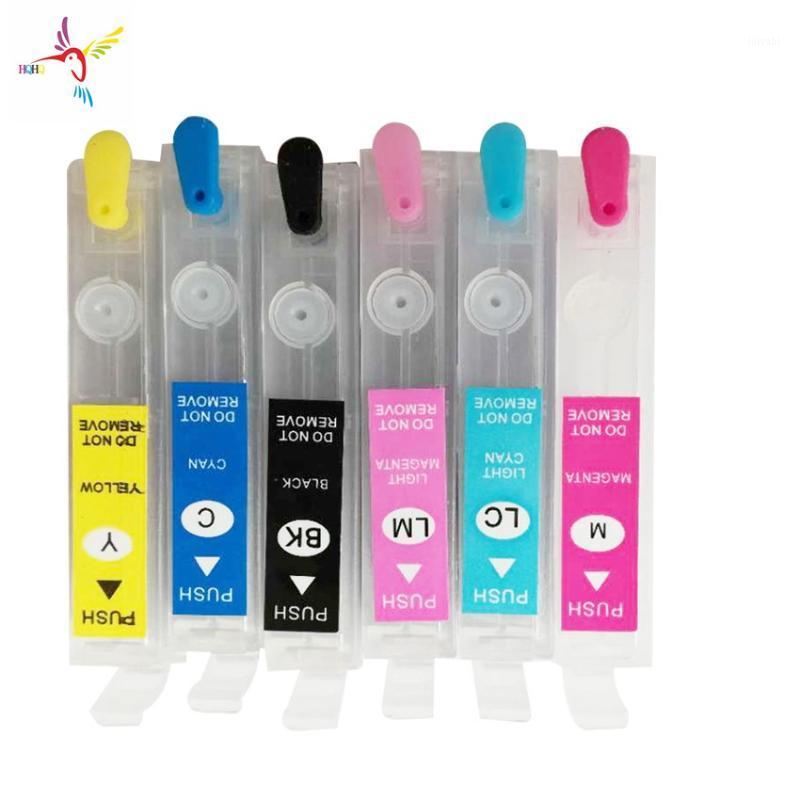 

T0851N-T0856N 6 Colors/Set Refill Cartridge For T60 1390 R1390 85 85N 851N Refillable Ink With Permanent Chip1 Kits