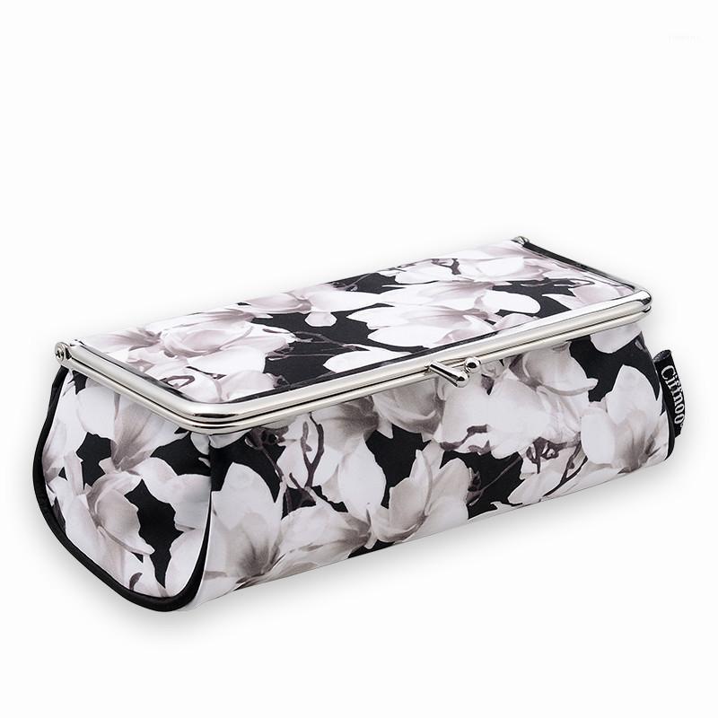 

2020 New Arrival Women Pretty Makeup Bag with Mirror Luxury Cosmetic Bag Simple Makeup Organizer Toolbox Brush Storage Case1, Blue