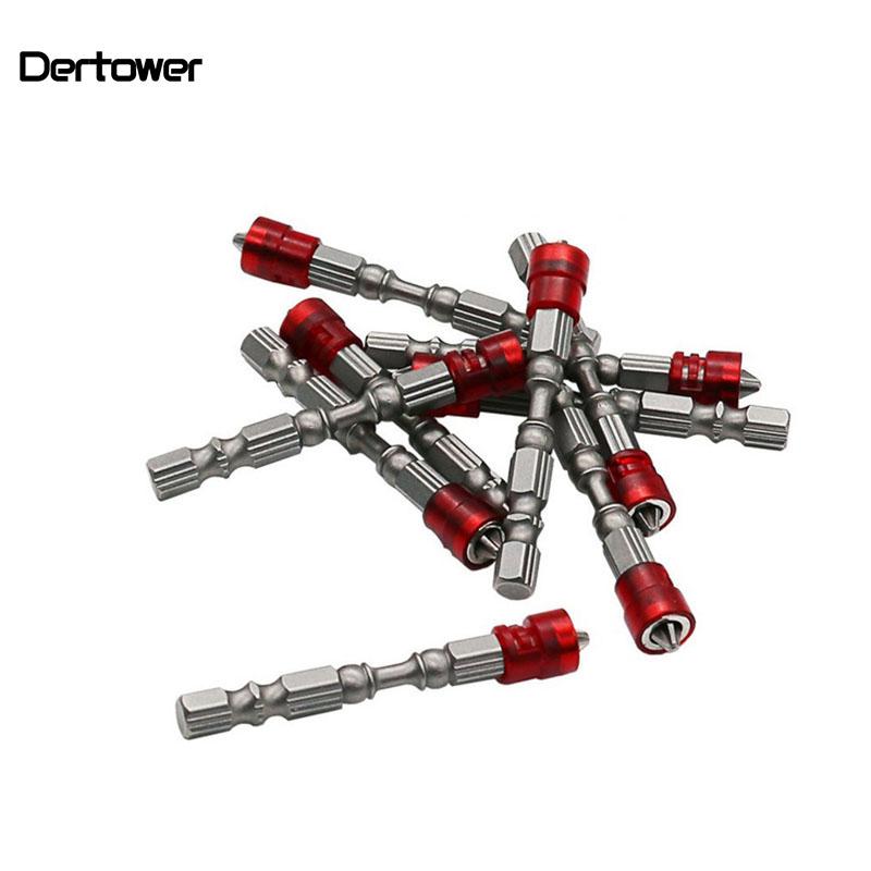 

PH2 Magnetic Screwdriver Bit Anti-Slip S2 Steel Electric Screw Driver Set 1/4" Hex Shank Single Head Power Tools DT6