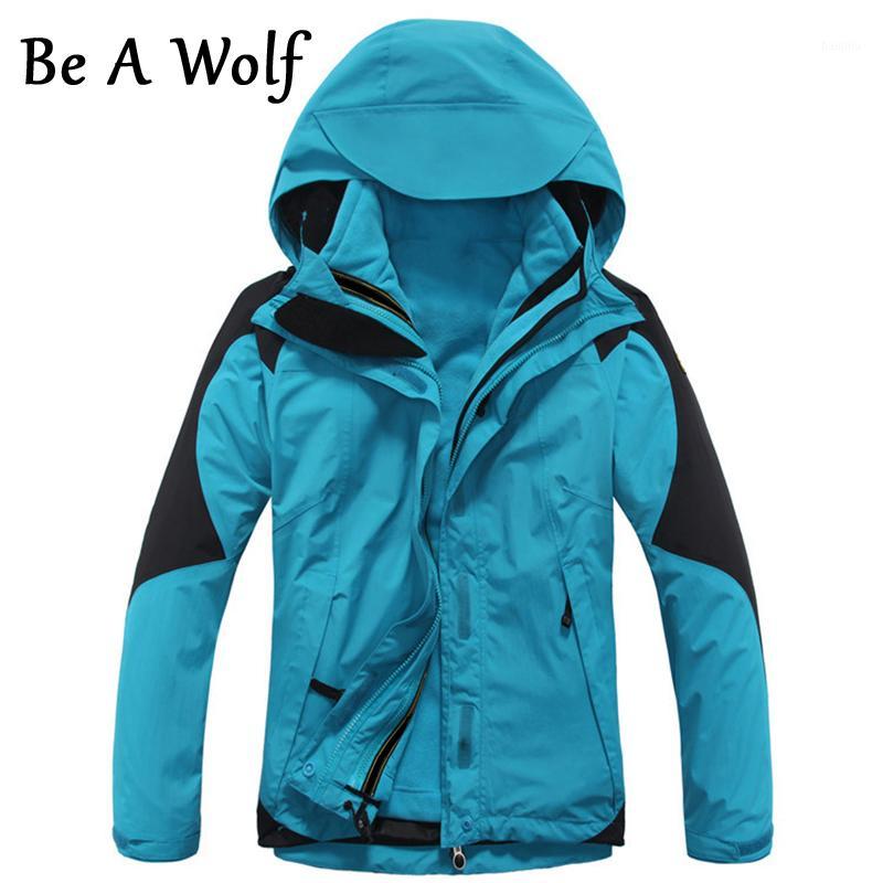 

Be A Wolf Outdoor Hiking Softshell Jacket Women Spring Climbing Camping Waterproof Windproof Thermal Windbreaker Warm Coat 261, Red