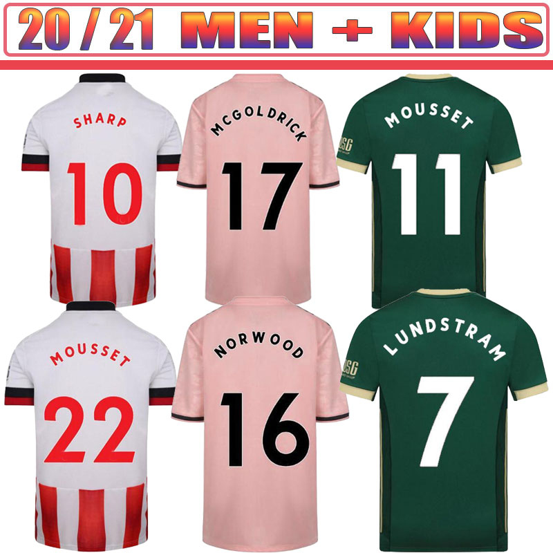 

MOUSSET Sheffield Soccer Jerseys McBURNIE United SHARP 2021 LUNDSTRAM FLECK Football Shirt McGOLDRICK Jersey, Black