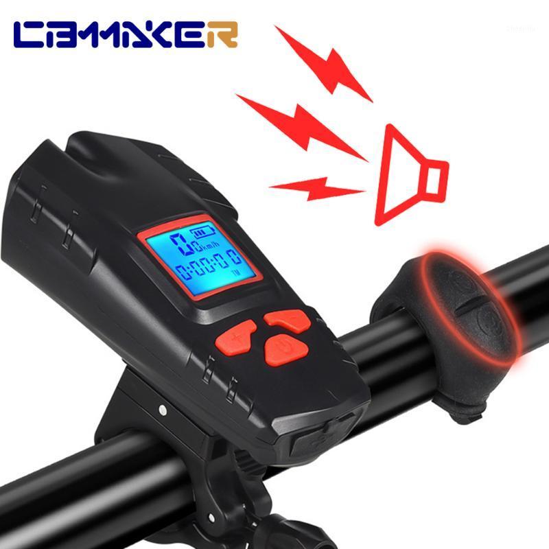 

Bike Light USB charge waterproof Bicycle Computer Horn light 3 in 1 Wireless Bike Speedometer for Bicycle headlight1