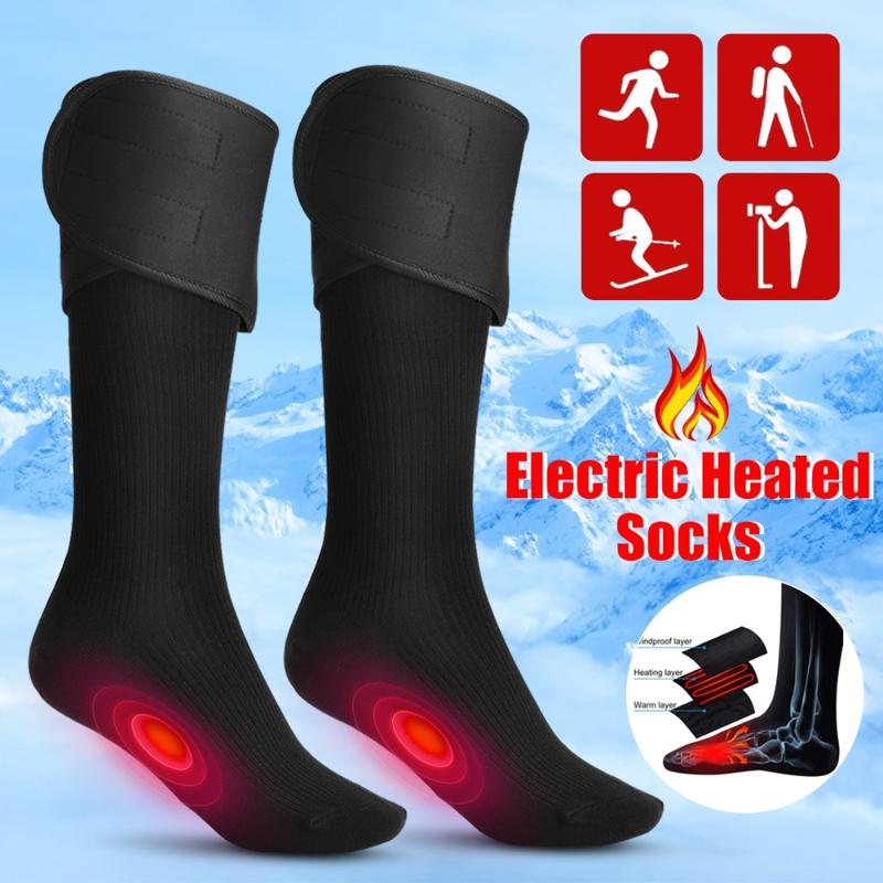 

Electric Charging Battery Heated Cotton Socks Feet Thermal Winter Warmer Foot Sock Cycling Skiing Unisex Motorcycle Warm Sock