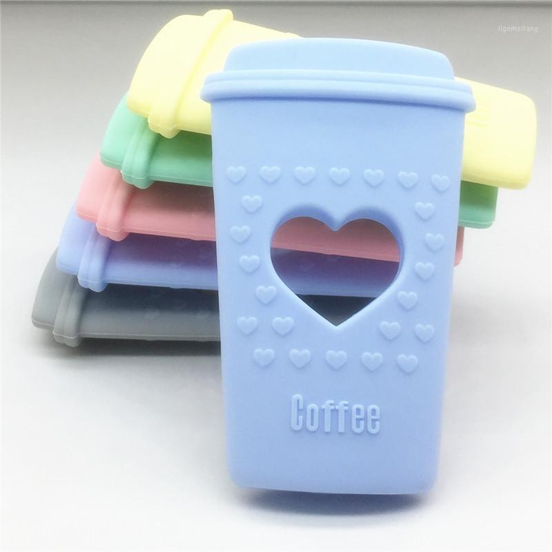 

Chenkai 10PCS BPA Free DIY Cute Heart Silicone Coffee Cup Teether Baby Pacifier Dummy Sensory Pendant Toy Crafts Accessories1