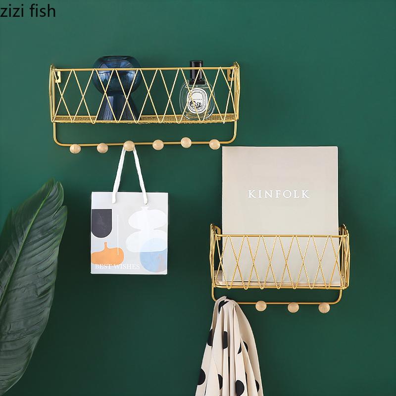 

Nordic Wood 6 Hook Creative Door Coat Hook Entrance Opening Coat Wall Decoration Wall Hanging