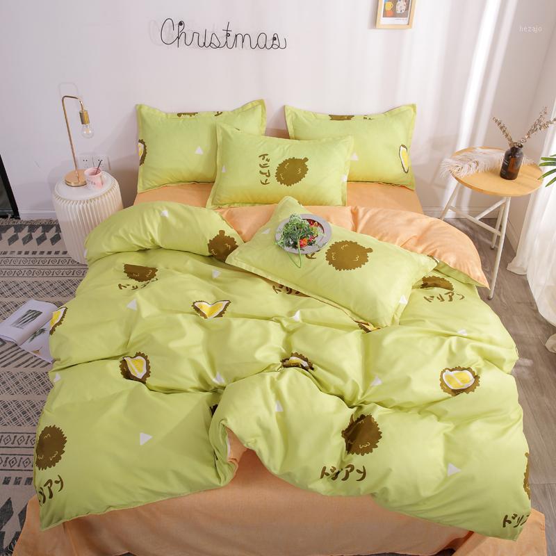 

3D Painting Fruit Durian Bedding Set Breathable Comforter duvet cover Pillowcases comforter bedding sets bed linen bedclothes1, Mili-090